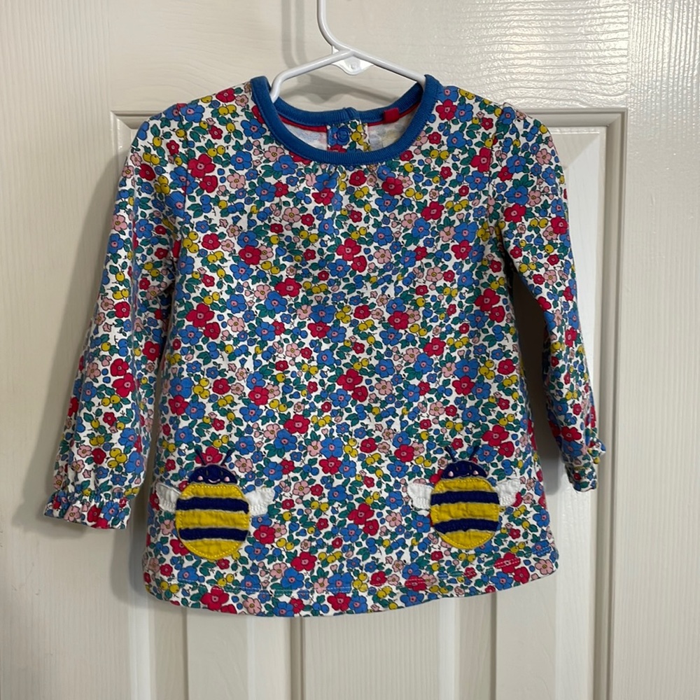 Baby Boden 2 piece bumble bee set size 12-18M like new